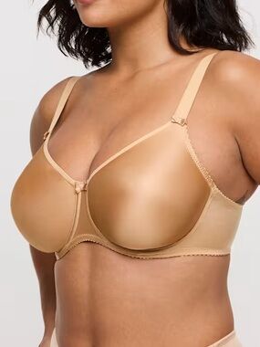 Prima Donna Satin Seamless Full Cup Bra Cognac 40G NWT Minimizer
